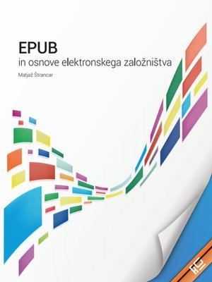 cover image of EPUB in osnove elektronskega založništva
